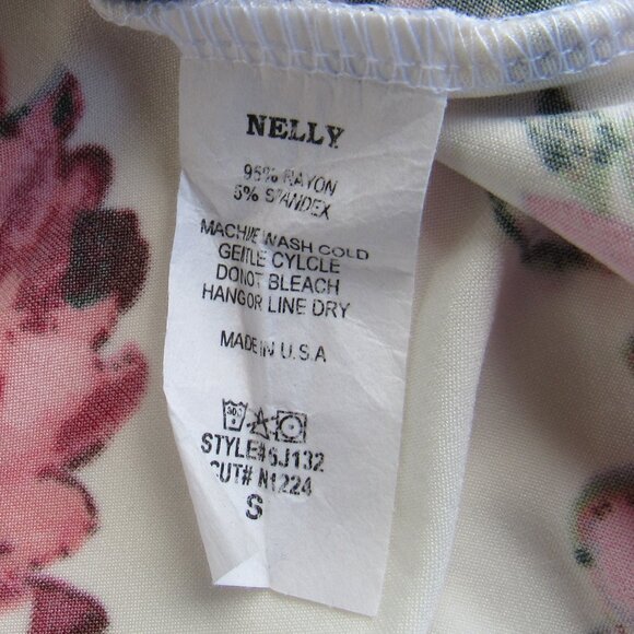 Nelly Aura Women's Floral Print Summer Sleeveless Tunic Dress w/Pockets Size S - Picture 4 of 6